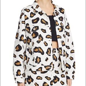 Sunset + Spring Leopard Denim Jacket